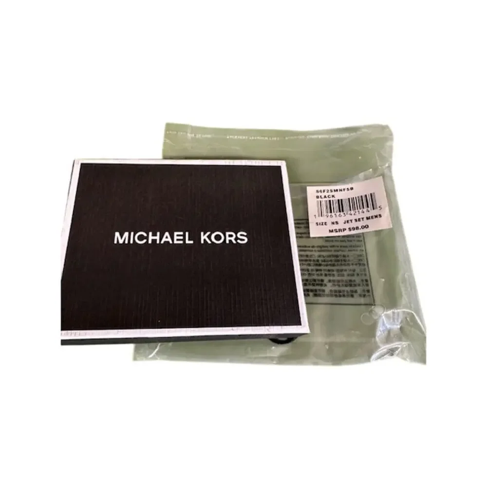 NWT Michael Kor Slim Billfold.  Black with Michael Kor emblem on front & back.